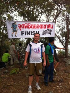 Berglauf in Thailand - Im Ziel